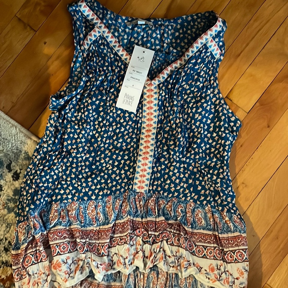 Colorful tank top, tags still on